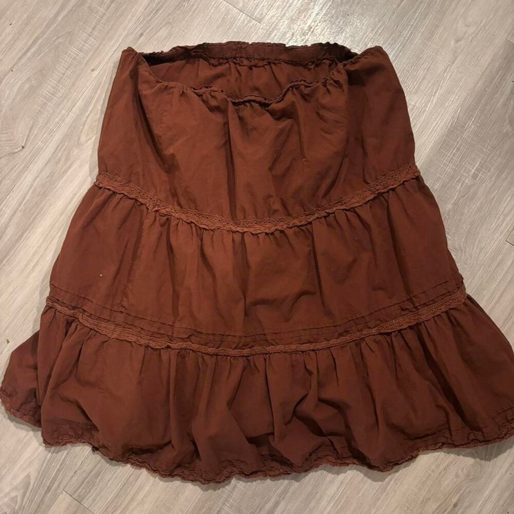 Cute brown midi skirt perfect